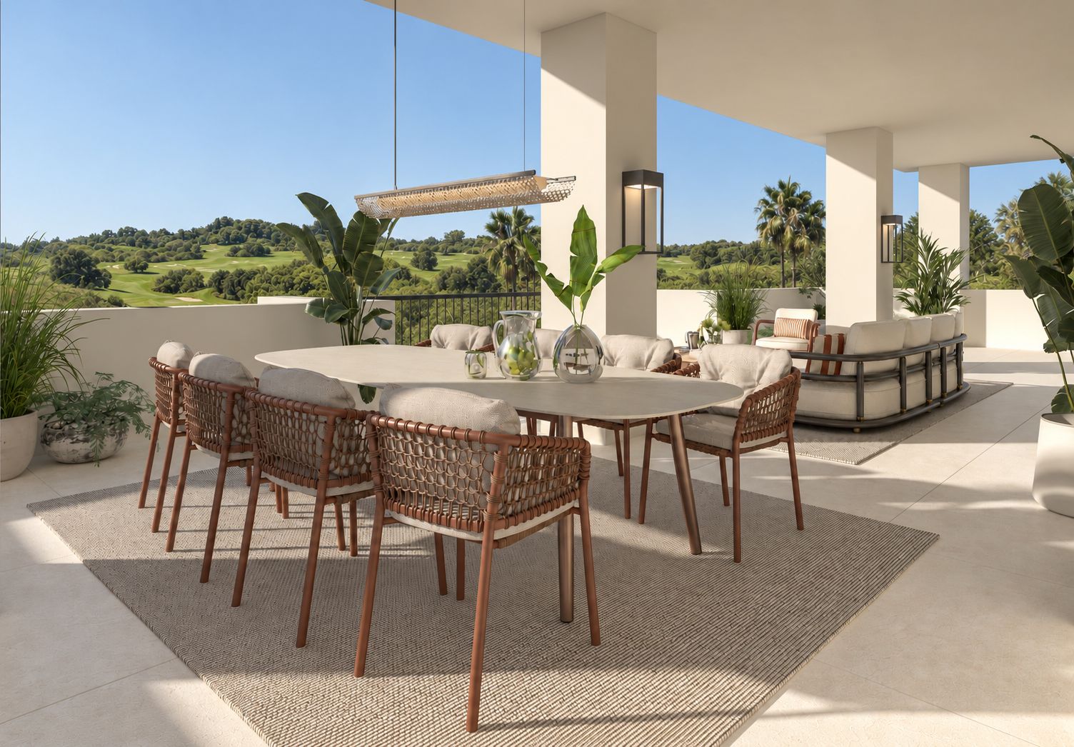 Villa Auriga — terrace dining